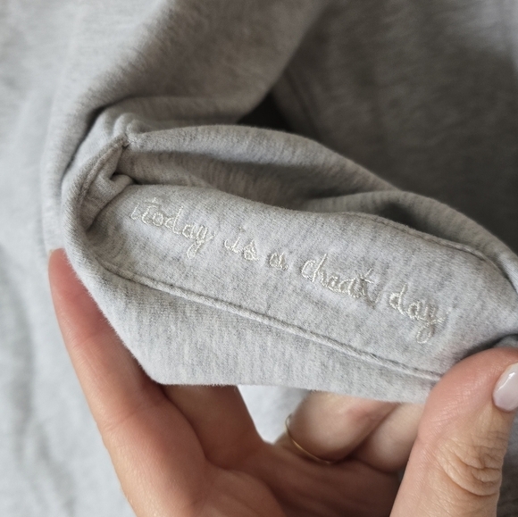 Lululemon Stress Less Hoodie Womens 8 Gray Pullover Hooded Cowlneck Sweatshirt - Picture 5 of 6
